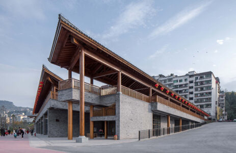 Integrating Architecture with Riverside Landscape: Yunyang Sifangjing Service Building