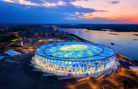 Nizhny Novgorod Stadium: A Fusion of Nature and Architecture